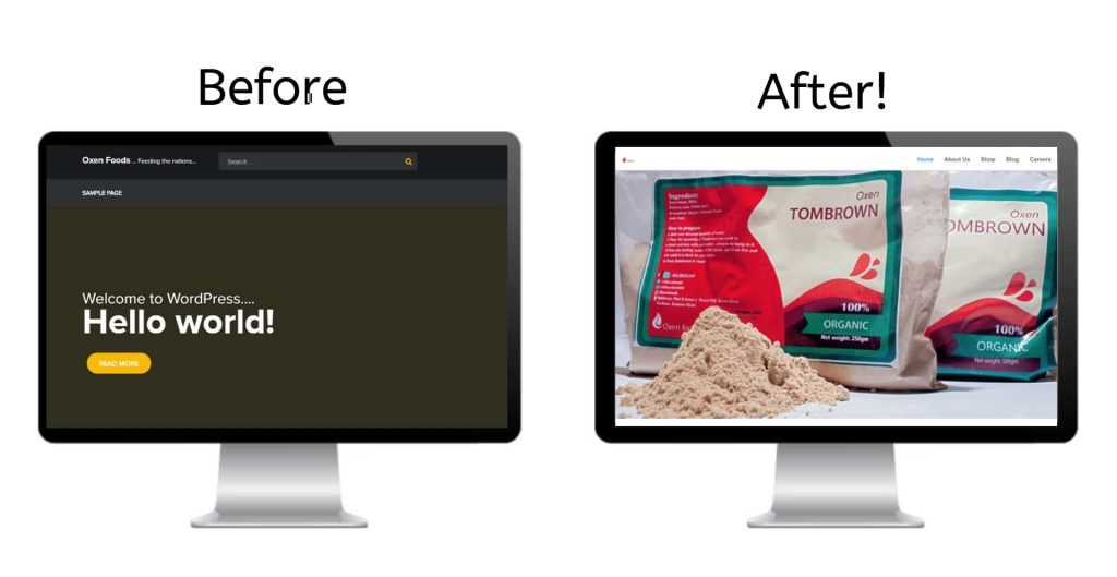 Before and After - Website Design - How Do You Tech